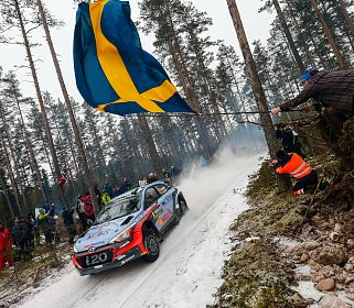 Hyundai Motorsport concureaza pentru locul secund in Raliul Suediei