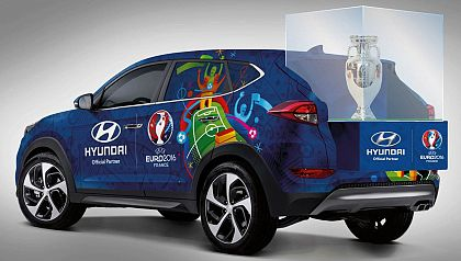 Hyundai, in calitate de partener oficial, asigura transportul trofeului UEFA EURO 2016