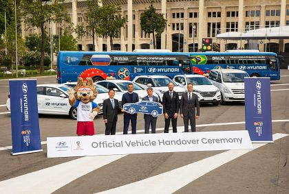 Hyundai pune la dispozitia organizatorilor Cupei Mondiale de Fotbal o flota formata din 530 de autovehicule