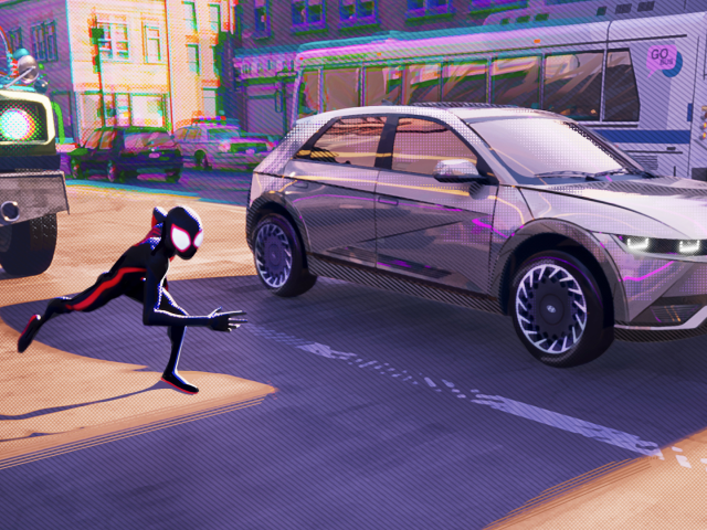 Parteneriatul Hyundai - Sony Pictures continua  cu cel de-al treilea film: „Spider-Man: Across the Spider-Verse” - Hyundai X Spider-verse_Custom Animation - IONIQ 5.jpg