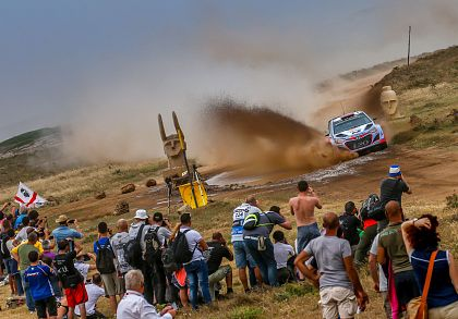 Echipa Hyundai Motorsport este lidera dupa prima zi in Raliul Sardiniei