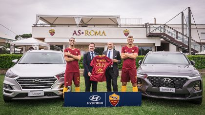 Hyundai a devenit partener auto global al echipei italiene AS Roma