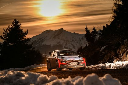 Hyundai Motorsport concureaza pentru un loc pe podium in Raliul Monte-Carlo