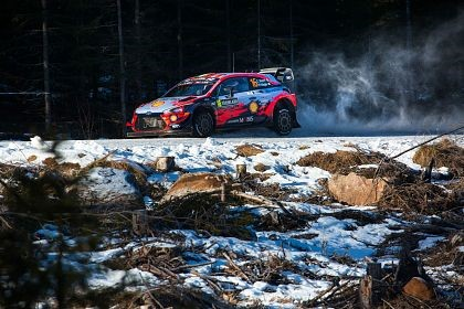 Ott Tänak si Hyundai Motorsport se afla pe locul secund, dupa prima zi din Raliul Suediei