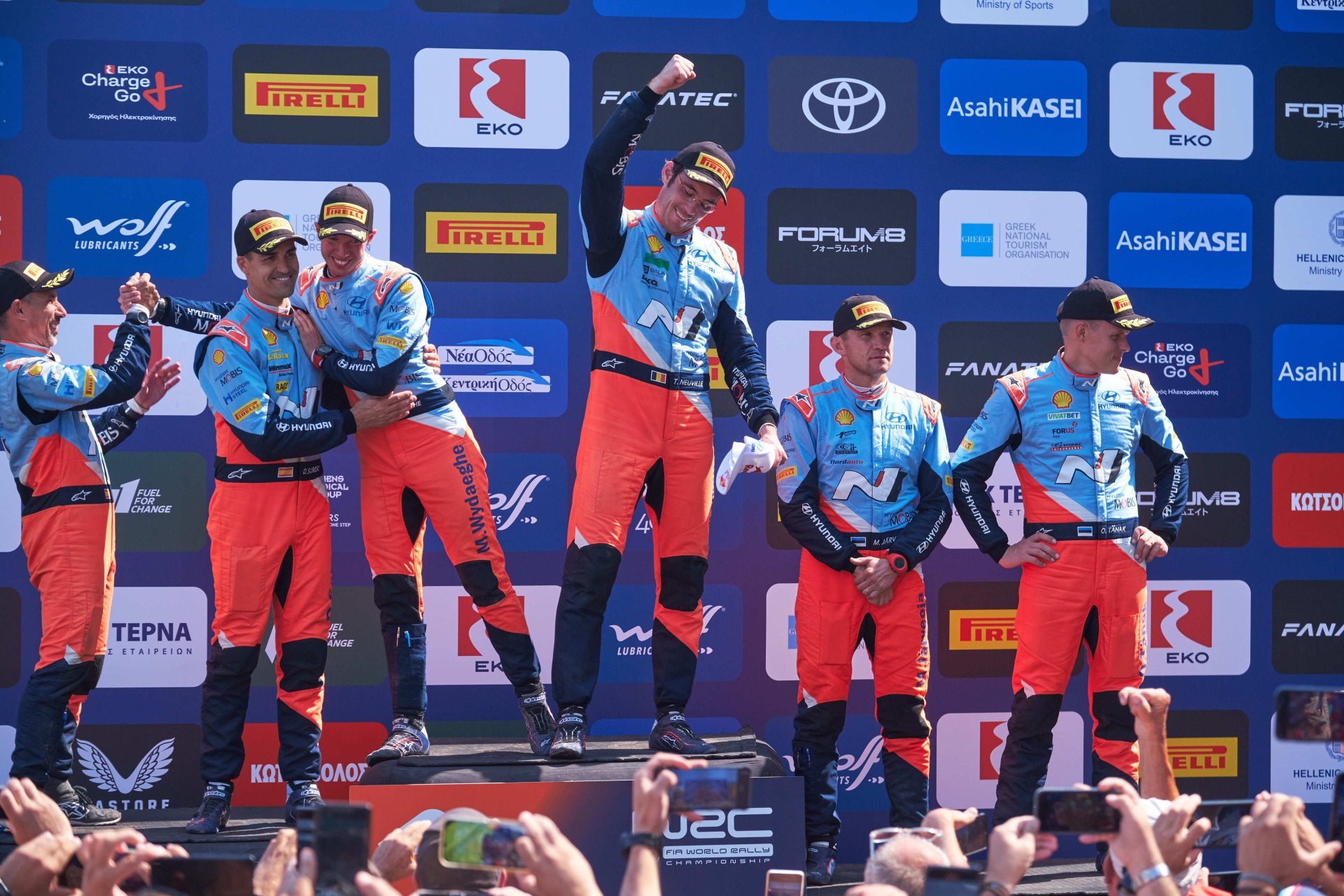 Tripla pentru Hyundai Motorsport in Raliul Acropolelor