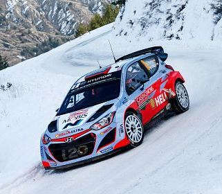 Echipajele Hyundai Motorsport au urcat in top sase inaintea ultimei zile din Raliul Monte-Carlo