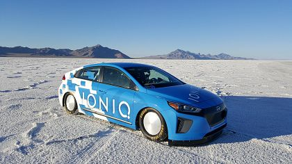 Hyundai Ioniq hibrid a inregistrat un nou record de viteza