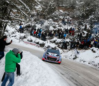 Hyundai Motorsport a incheiat ziua a doua din Raliul Monte-Carlo cu ambele masini in top opt