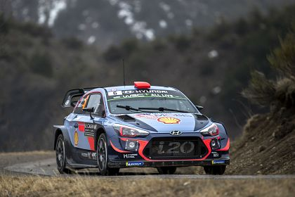 Hyundai Motorsport este pe podium dupa primele doua zile din Raliul Monte-Carlo