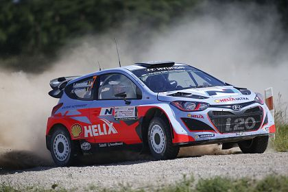 Progrese importante pentru Hyundai Shell World Rally in penultima zi a Raliului Poloniei