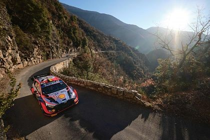 Cele trei echipaje Hyundai Motorsport in top 10, dupa prima zi din Raliul Monte-Carlo