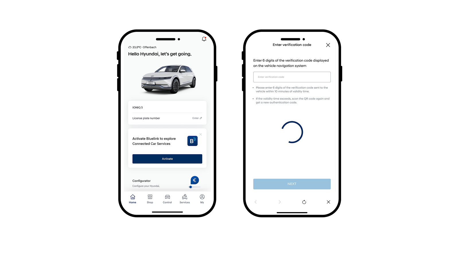 Activeaza abonamentul tau Bluelink.