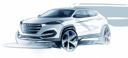 Hyundai dezvaluie primele schite ale noului model Tucson
