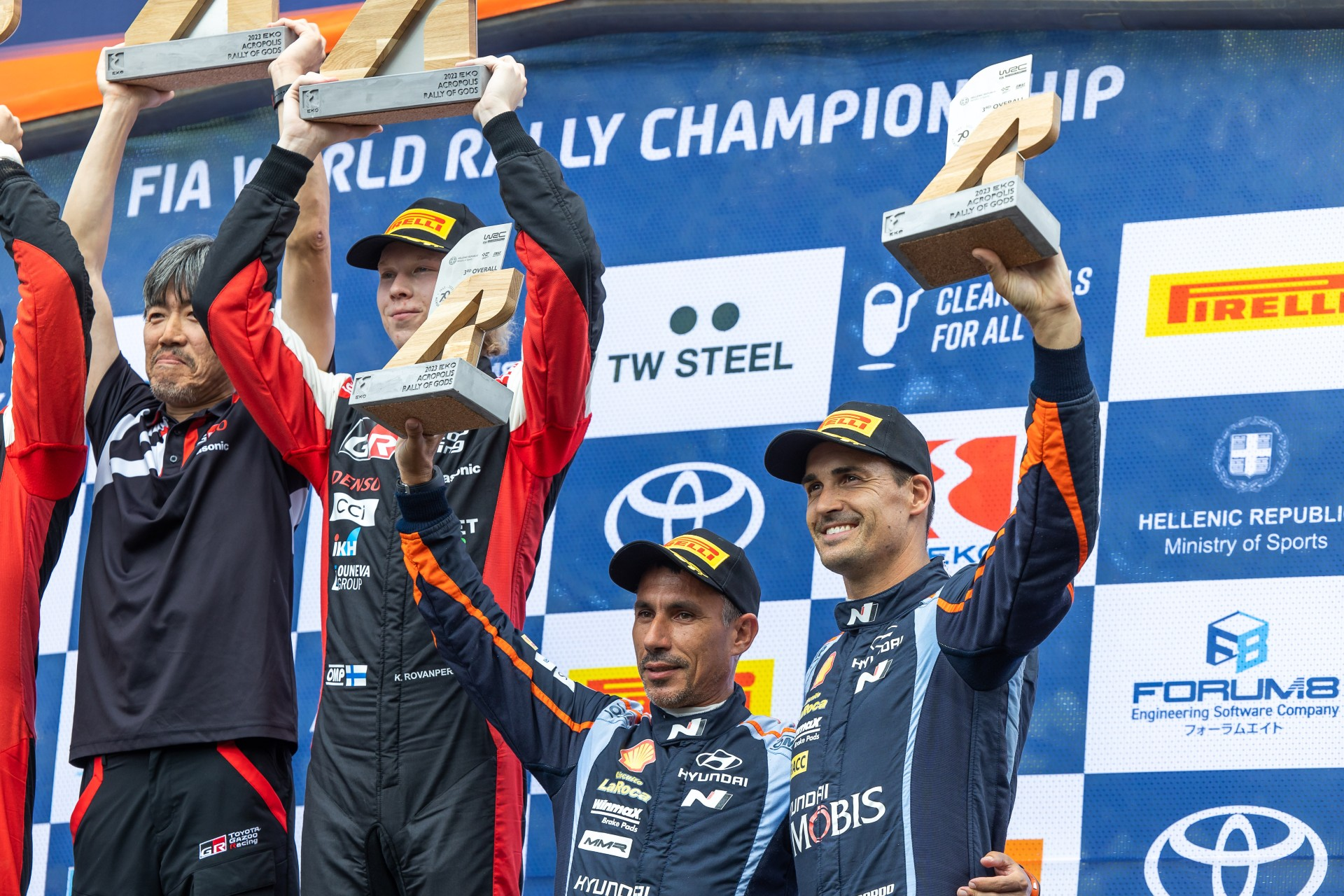 Hyundai Motorsport a obtinut inca un podium in Raliul Acropolelor