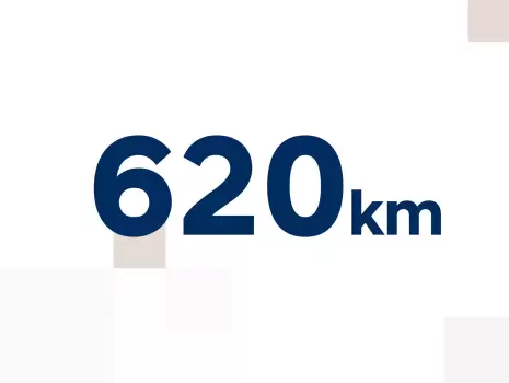 Pana la 620 km autonomie.