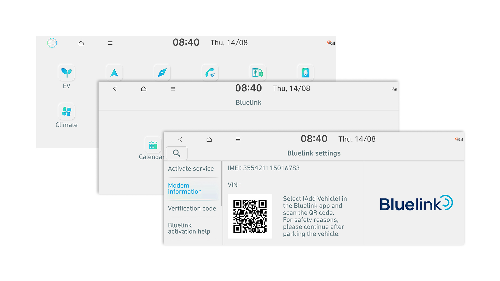 Gaseste codul QR pentru a adauga vehiculul tau.