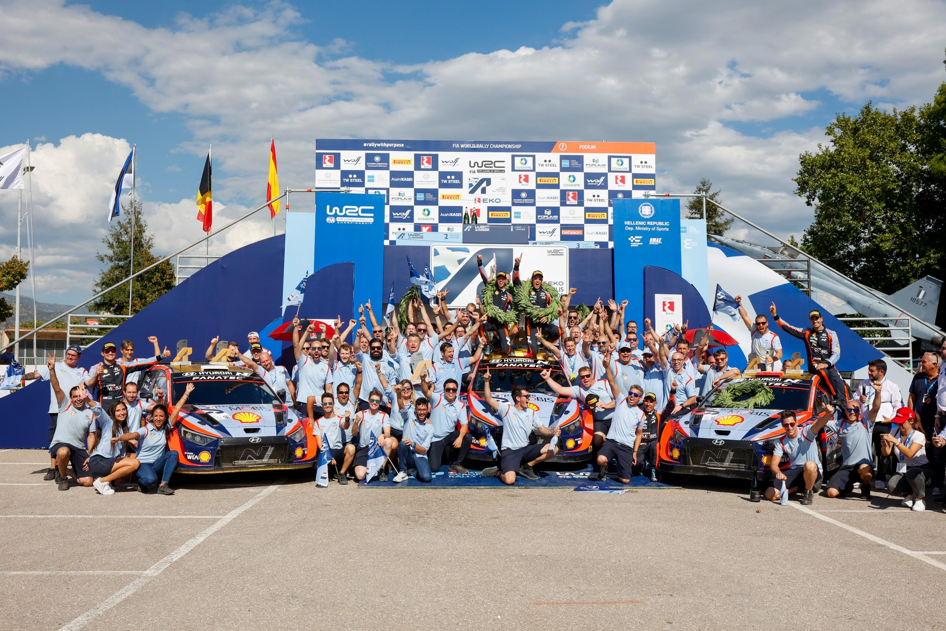 Tripla istorica pentru Hyundai Motorsport in Raliul Acropolelor