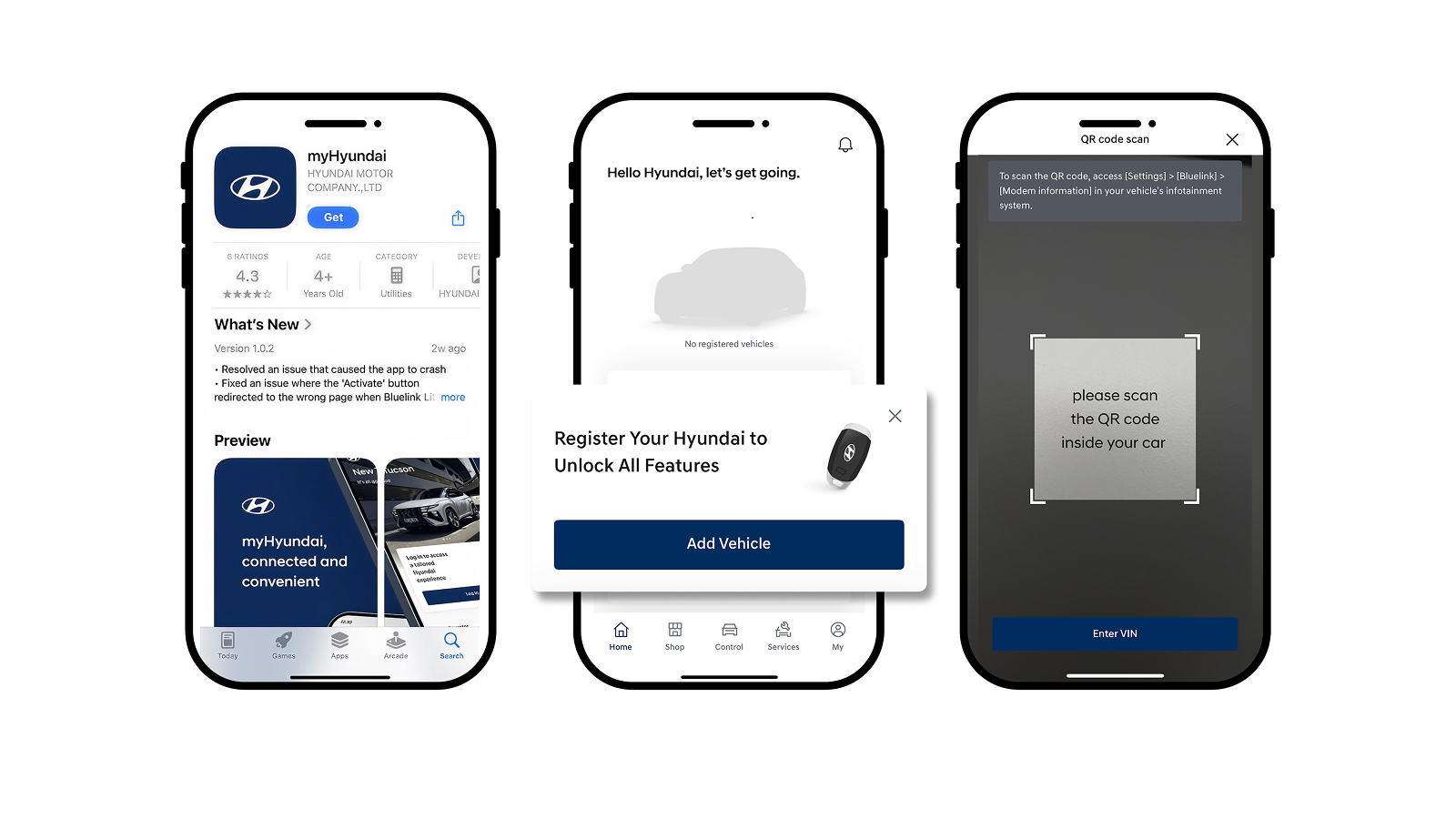 Adauga vehiculul tau in noua aplicatie myHyundai.