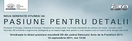 Hyundai Auto Romania transmite in direct, online, noutatile Salonului Auto de la Frankfurt 2011