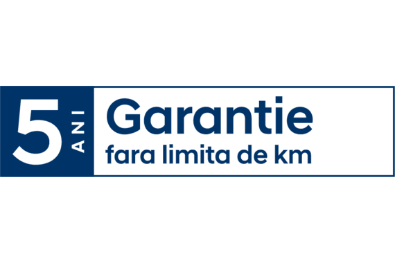 5 ani garantie fara limita de kilometri.