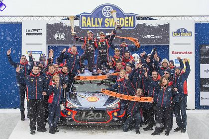 Hyundai Motorsport a triumfat in Raliul Suediei