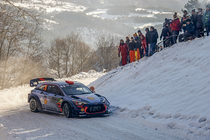Thierry Neuville si Hyundai Motorsport sunt lideri dupa primele doua zile din Raliul Monte-Carlo